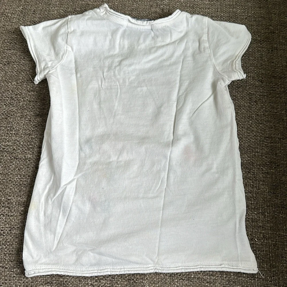 Ralph Lauren Girls White Sea Breeze Surf Graphic T-Shirt Size 4 / 4T